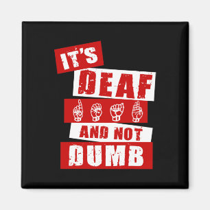 Sign Language Deaf Awareness Handgespräch ASL Leng Magnet