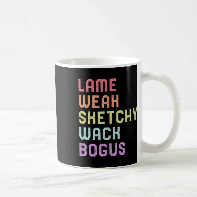 Sign Language Lame Weak Asl Slang Tee Deaf Awarene Kaffeetasse (Rechts)