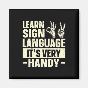 Sign Language lernen Es ist sehr praktisch ASL Awa Magnet