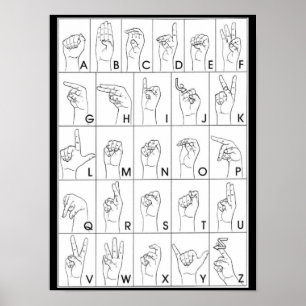 SIGN LANGUAGE-Plakat Poster