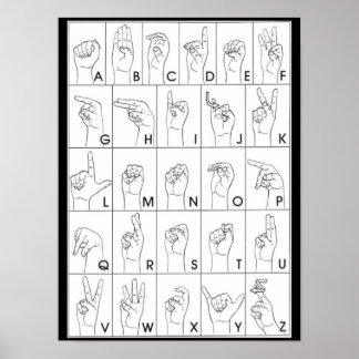 SIGN LANGUAGE-Plakat Poster