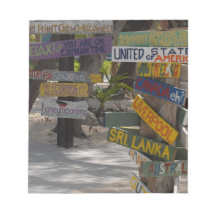 Sign Post Rum Point Grand Cayman Notizblock