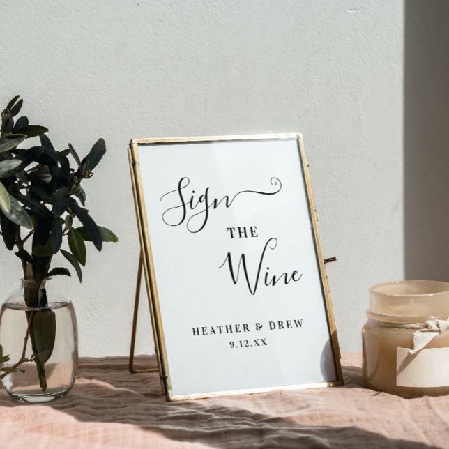 Sign The Wine Milestone Gästebuch Wedding Bridal (Von Creator hochgeladen)