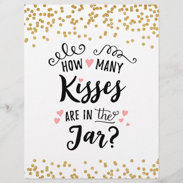 SIGN Wie viele Küsse sind im Glas? (Vorderseite)