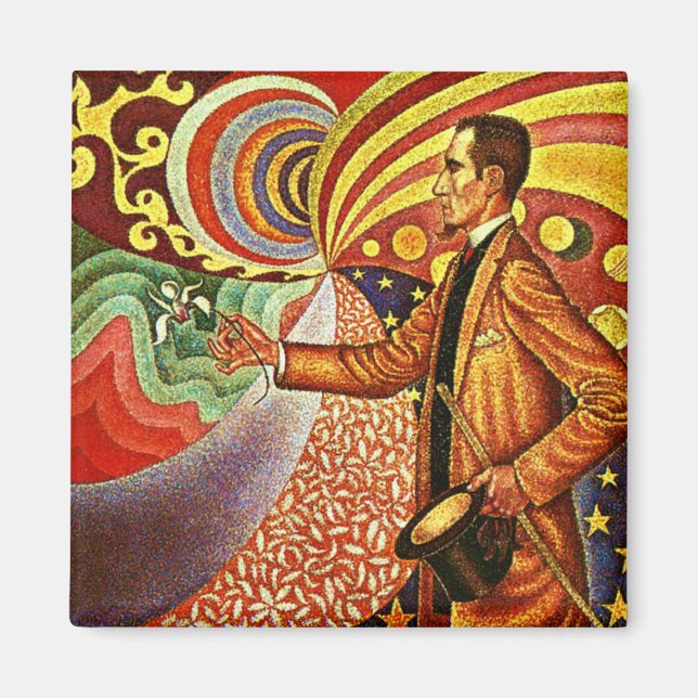 Signac: Portrait von Felix Feneon Magnet (Vorne)