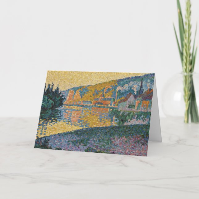 Signac - The Andelys, Setting Sun, Opus 135 Karte (Vorderseite)