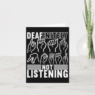 Signage Language Deaf Awareness 1 Karte