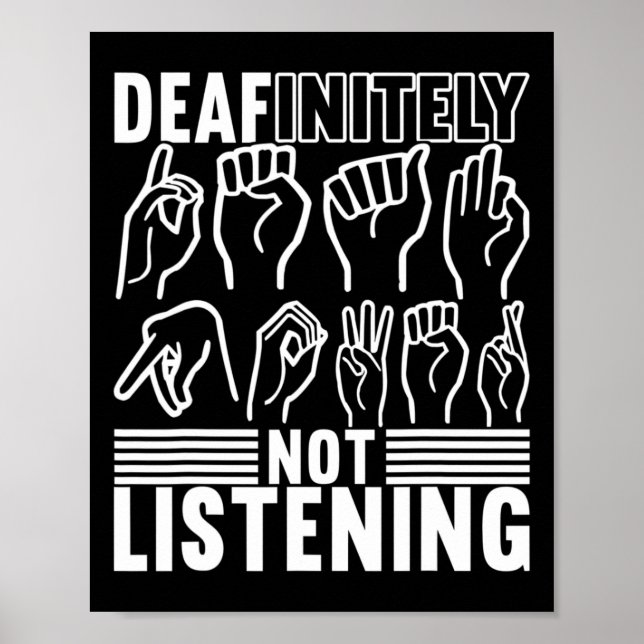 Signage Language Deaf Awareness 1 Poster (Vorne)