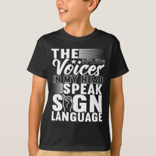 Signage Language Deaf Awareness 5 T-Shirt