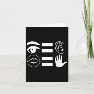 Signage Language Deaf Awareness 6 Karte