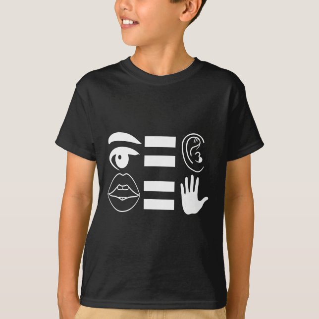 Signage Language Deaf Awareness 6 T-Shirt (Vorderseite)