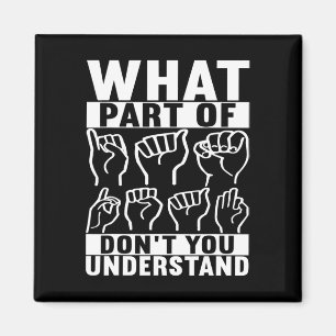 Signage Language Deaf Awareness 7 Magnet