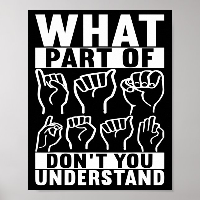 Signage Language Deaf Awareness 7 Poster (Vorne)
