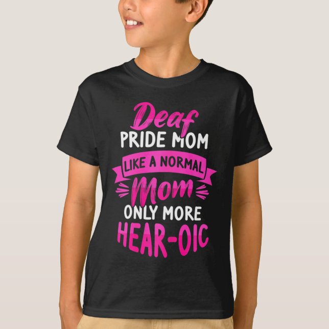 Signage Language Deaf Awareness ASL und Deaf Pride T-Shirt (Vorderseite)