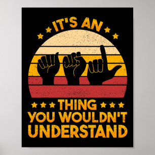Signage Language Deaf Awareness und ASL 1 Poster
