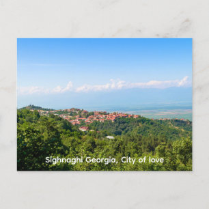 Signagi Sighnaghi Georgia, Stadt der Liebe Postkarte