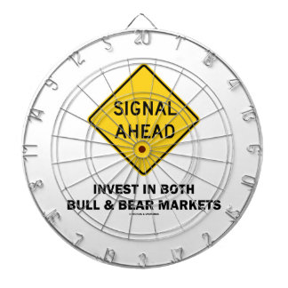 Signal Ahead (Sign) investieren beide Märkte für B Dartscheibe