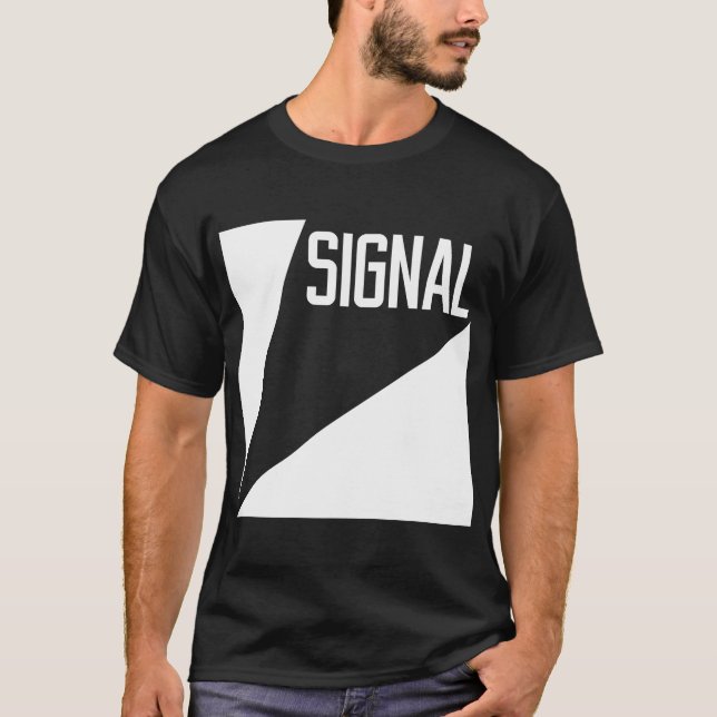 Signal-Comic-T - Shirt - Schwarzes (Vorderseite)