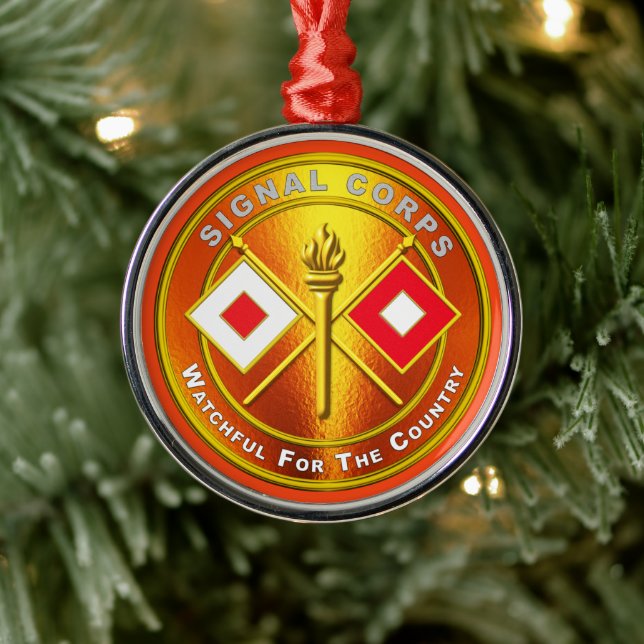 Signal Corps Weihnachten Ornament Aus Metall (Baum)