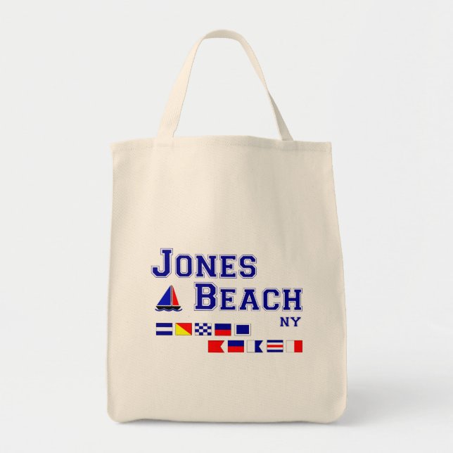 Signal-Flaggen Jones-Strand-NY Tragetasche (Vorne)