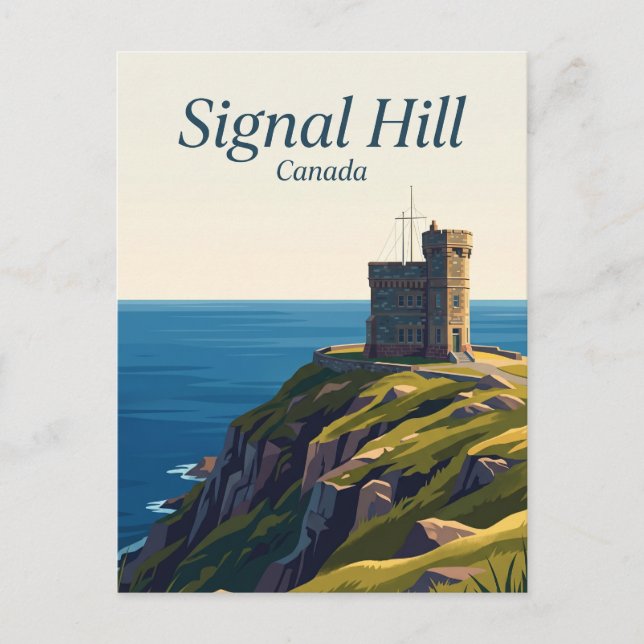 Signal Hill Kanada Postkarte (Vorderseite)