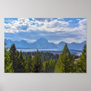 Signal Mountain Summit View, Grand Teton National Poster