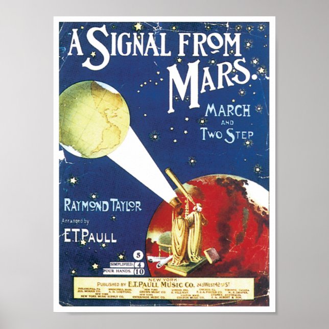 Signal von Mars Poster (Vorne)