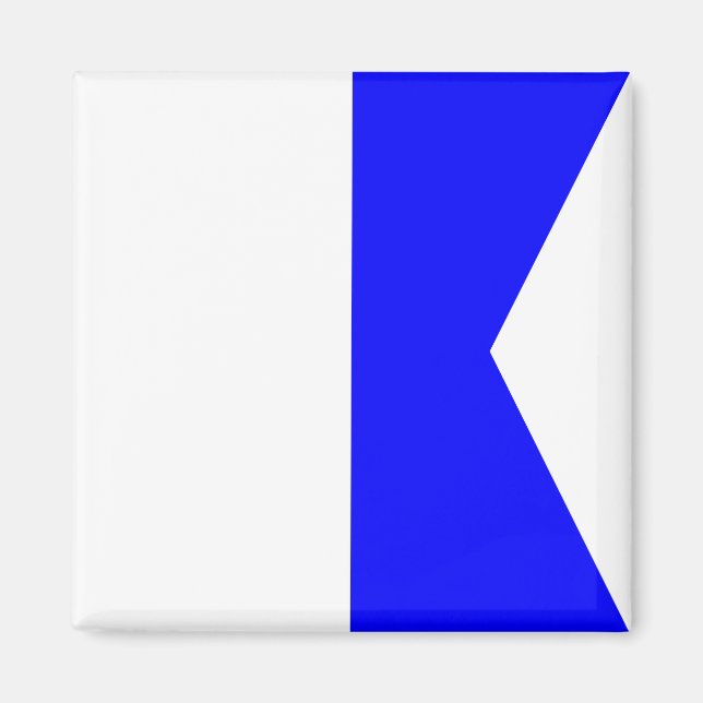 Signalbuchstabe A (Alfa) Magnet (Vorne)