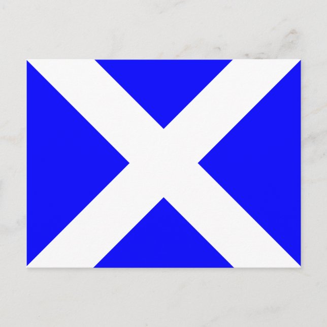 Signalbuchstabe der nautischen Alphabet-Flagge M Postkarte (Vorderseite)