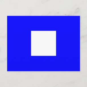 Signalbuchstabe der nautischen Alphabet-Flagge P Postkarte