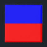 Signalbuchstabe E (Echo) Magnet<br><div class="desc">Nautical Flag Signal Letter E Square Kühlschrankmagnet. Square Marine Signal Flag bedeutet "Echo" - Buchstabe E mit rot-blau gestreiften Farbbalken Magnet.</div>