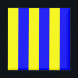 Signalbuchstabe G (Golf) Magnet<br><div class="desc">Nautical Flag Signal Letter G Square Kühlschrankmagnet. Square Marine Signal Flag bedeutet "Golf" - Buchstabe G mit gelben und blauen Streifen Muster Farbbalken Magnet.</div>