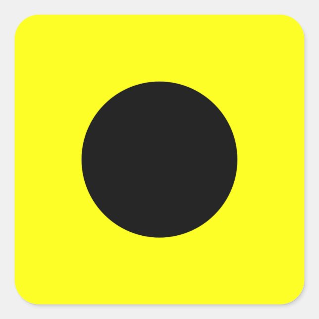 Signalbuchstabe I (Indien) für die Kennzeichnung v Quadratischer Aufkleber (Vorderseite)