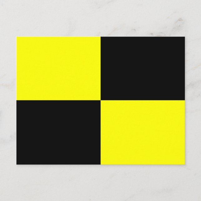 Signalbuchstabe L der nautischen Alphabet-Flagge Postkarte (Vorderseite)