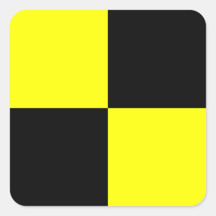 Signalbuchstabe L (Lima) Quadratischer Aufkleber