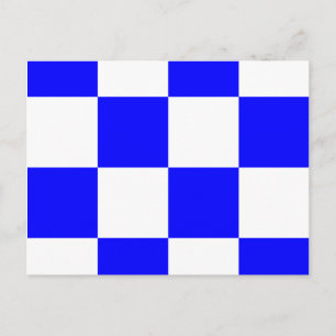 Signalbuchstabe N der nautischen Alphabet-Flagge Postkarte