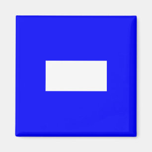 Signalflagge Buchstabe P (Papa) Magnet