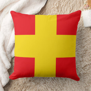Signalflagge Buchstabe R (Romeo) Kissen