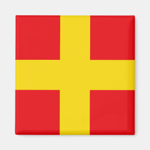 Signalflagge Buchstabe R (Romeo) Magnet