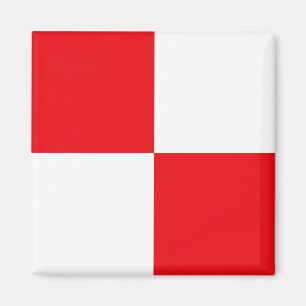 Signalflagge Buchstabe U (Uniform) Magnet
