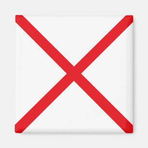 Signalflagge Buchstabe V (Victor) Magnet