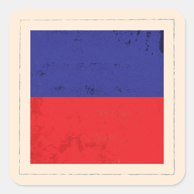 Signalflagge "E" für den optischen Buchstaben Quadratischer Aufkleber (Vorderseite)