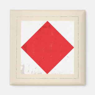 Signalflagge "F" für den Buchstaben Magnet