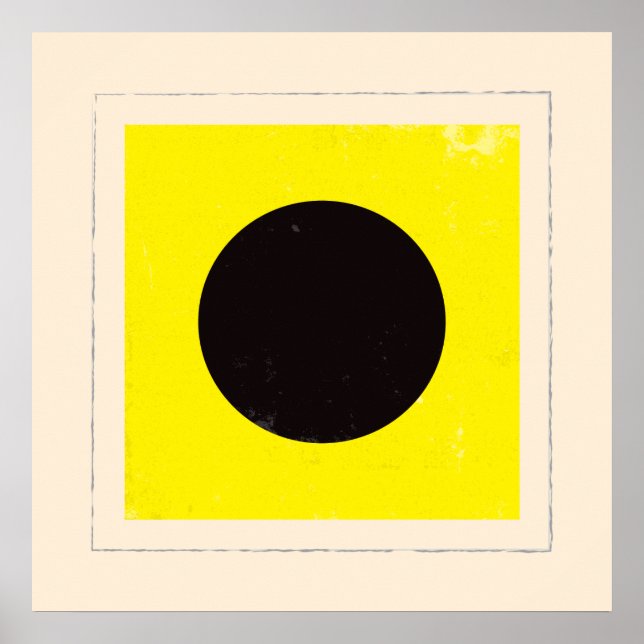 Signalflagge "I" für den optischen Buchstaben Poster (Vorne)