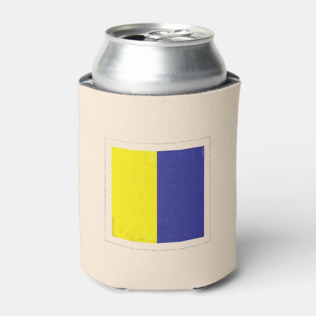 Signalflagge "K" für den optischen Buchstaben Dosenkühler (Kanne Vorderseite)