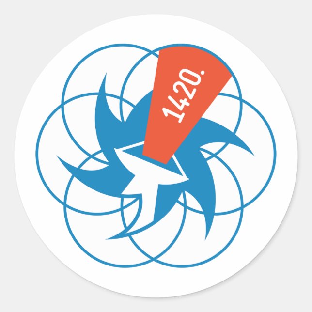 Signalkartellaufkleber Runder Aufkleber (Vorderseite)