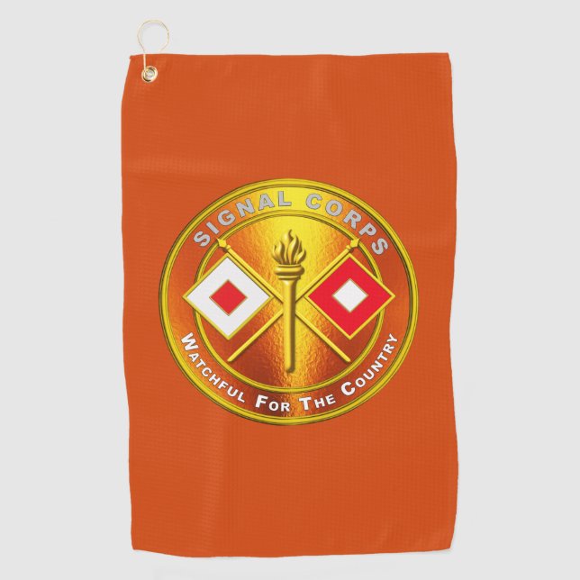 Signalkorps Golfhandtuch (Vorderseite)