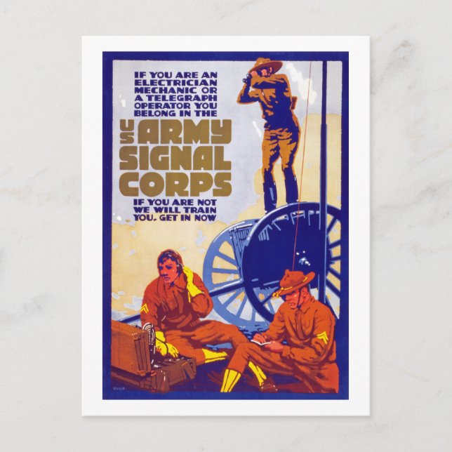 Signalkorps Postkarte (Vorderseite)