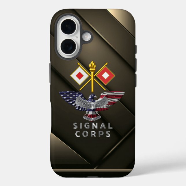 Signalkorps Veteran Case-Mate iPhone Hülle (Rückseite)