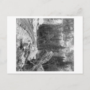 Signalrock in der Nähe der Bahnspurfotografie Postkarte